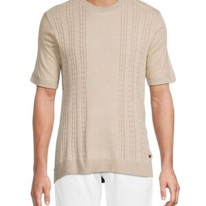 Buffalo David Bitton Welburn Textured Short-Sleeve Sweater